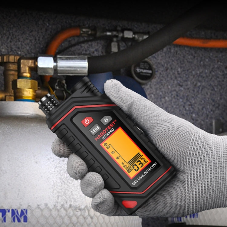 Detector de gas portátil recargable HABOTEST, HT629