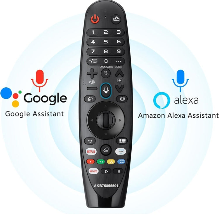 Para LG TV Bluetooth Control remoto multifunción por voz infrarroja portátil, AKB75855501 Voice
