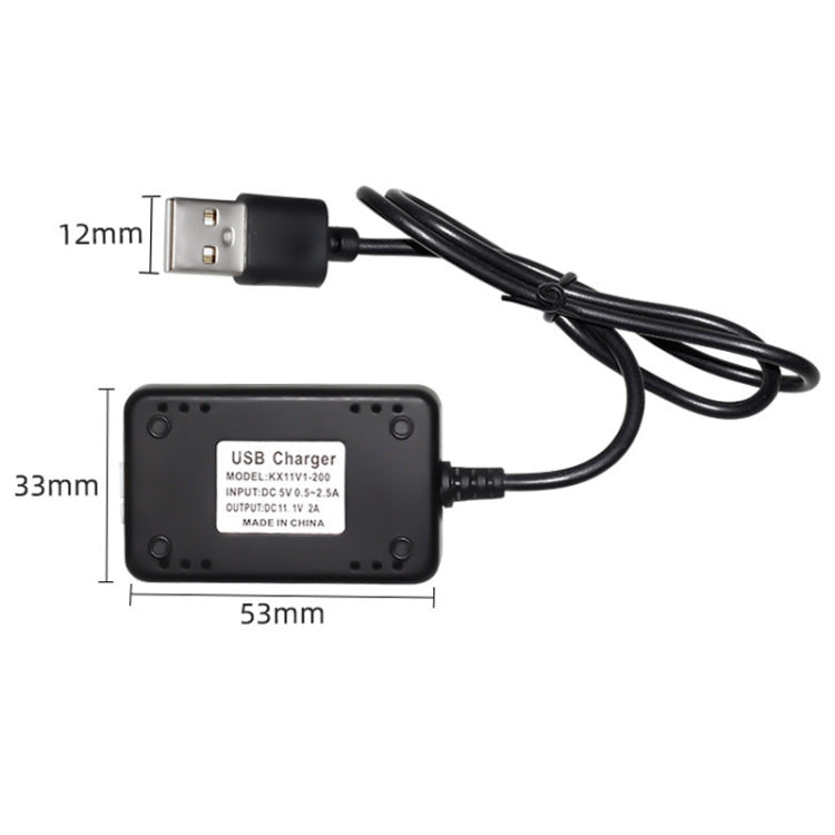 cargador USB de la batería de litio de la protección de salida de 11.1V 2A 3S con la luz, XH/4P Plug
