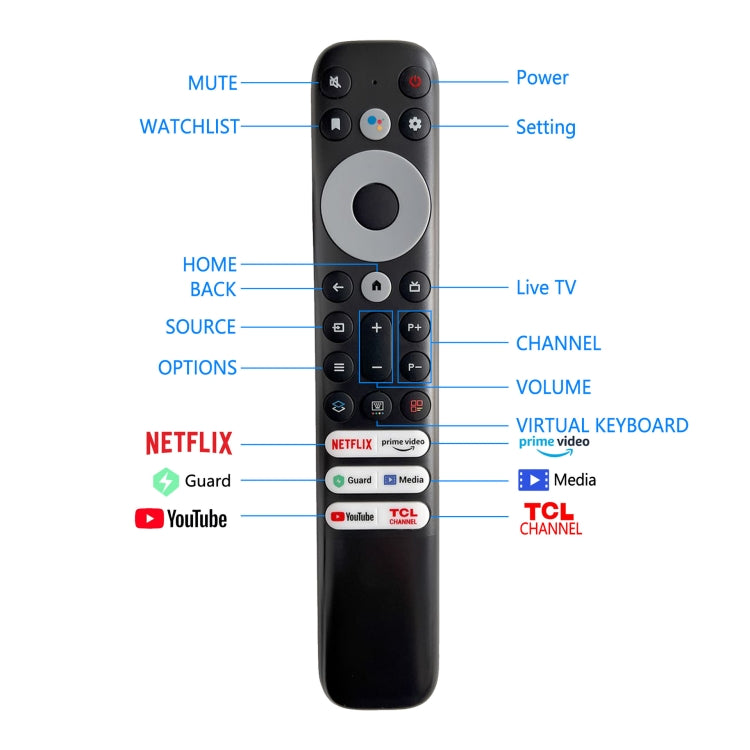 Para el control remoto de TV inteligente infrarrojo TCL FMR1
