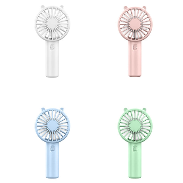 Mini ventilador de mano USB recargable portátil soporte para teléfono de escritorio