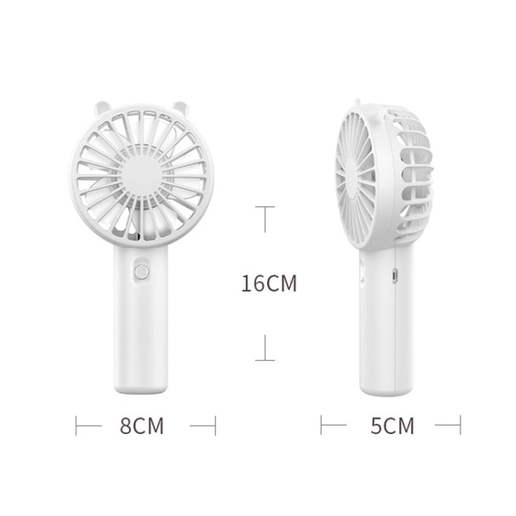 Mini ventilador de mano USB recargable portátil soporte para teléfono de escritorio