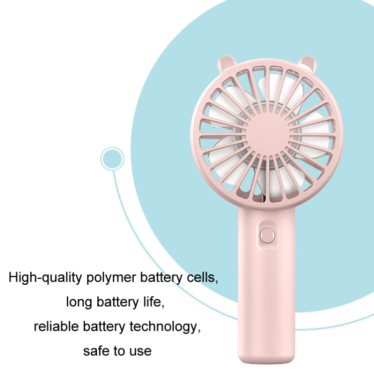 Mini ventilador de mano USB recargable portátil soporte para teléfono de escritorio