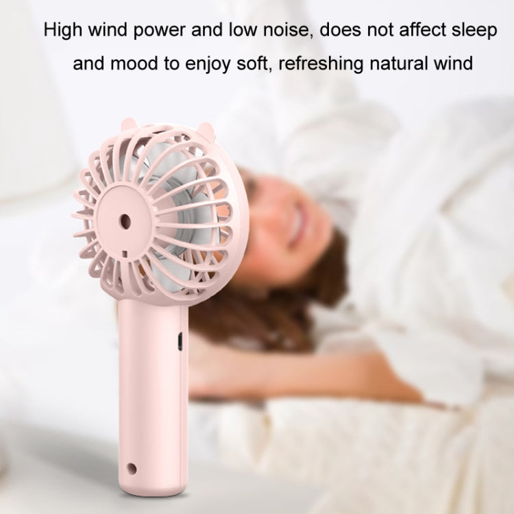 Mini ventilador de mano USB recargable portátil soporte para teléfono de escritorio