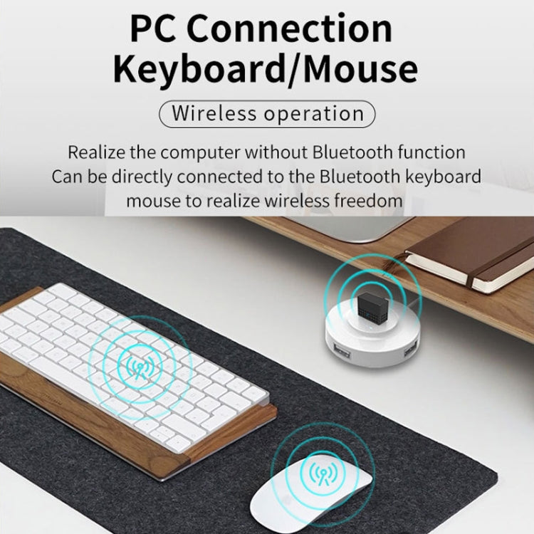 Adaptador USB Bluetooth 5.4 Transmisor Receptor Adaptador de Audio Bluetooth para PC, Bluetooth 5.4