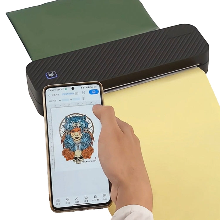 Impresora térmica portátil inalámbrica WiFi Bluetooth A4 de 203 DPI para el hogar