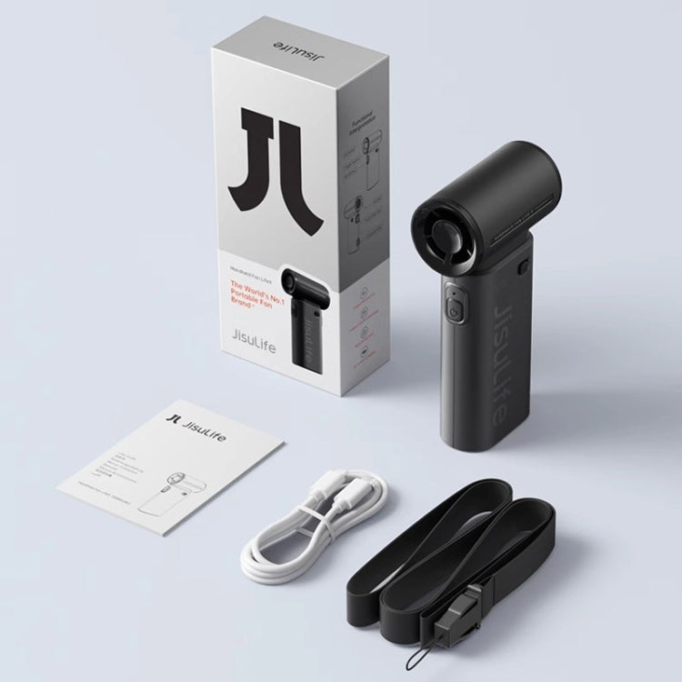 JisuLife - Mini ventilador portátil de mano de alta velocidad, recargable por USB, ventilador eléctrico de escritorio, 3600mAh, 5000mAh