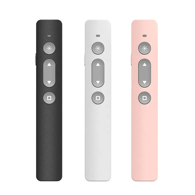 Puntero láser infrarrojo multimedia B1 para enseñanza empresarial, bolígrafo inalámbrico para pasar páginas en PPT, B1 (Black), B1 (White), B1 (Pink)