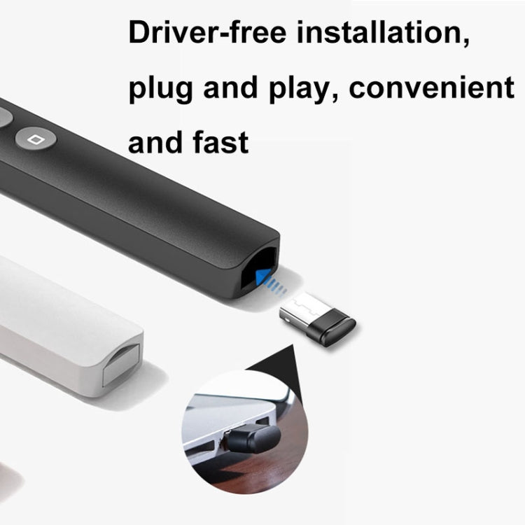 Puntero láser infrarrojo multimedia B1 para enseñanza empresarial, bolígrafo inalámbrico para pasar páginas en PPT, B1 (Black), B1 (White), B1 (Pink)