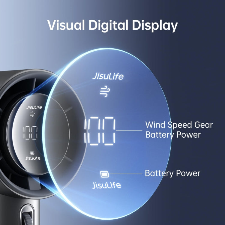 JisuLife FA53 Pro 1 Ventilador portátil pequeño de mano de alta velocidad y potente refrigeración, mini ventilador de escritorio recargable por USB