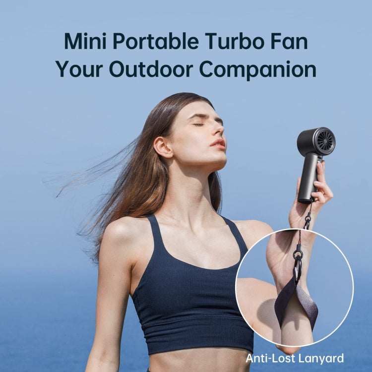 JisuLife FA53 Pro 1 Ventilador portátil pequeño de mano de alta velocidad y potente refrigeración, mini ventilador de escritorio recargable por USB