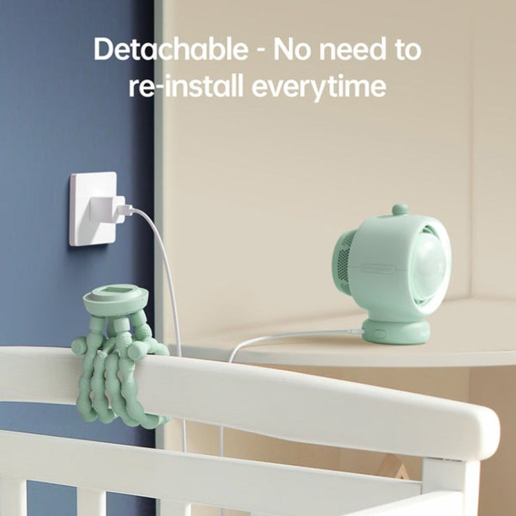 Ventilador para cochecito JisuLife Life2S, miniventilador de alta velocidad y ahorro de energía para cochecito, con cabezal oscilante sin aspas y purificador de aire, Life2S