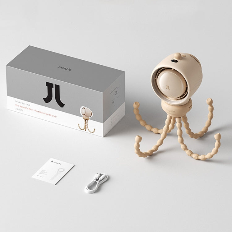 Ventilador para cochecito JisuLife Life2S, miniventilador de alta velocidad y ahorro de energía para cochecito, con cabezal oscilante sin aspas y purificador de aire, Life2S