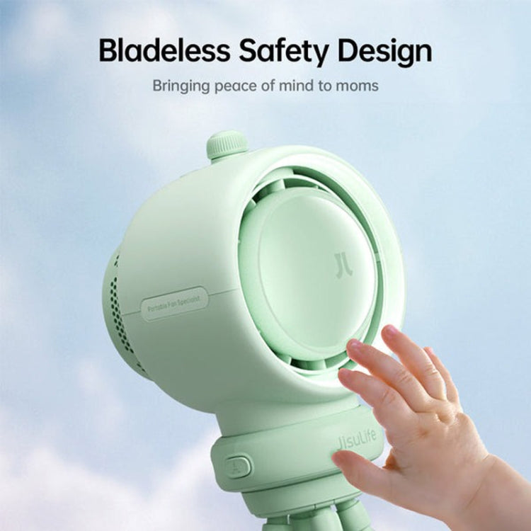 Ventilador para cochecito JisuLife Life2S, miniventilador de alta velocidad y ahorro de energía para cochecito, con cabezal oscilante sin aspas y purificador de aire, Life2S