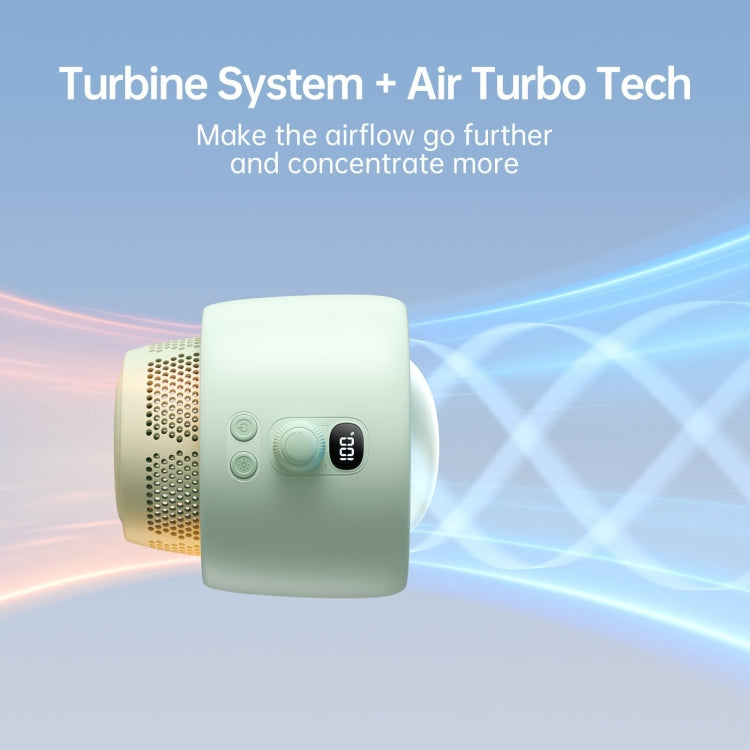Ventilador para cochecito JisuLife Life2S, miniventilador de alta velocidad y ahorro de energía para cochecito, con cabezal oscilante sin aspas y purificador de aire, Life2S