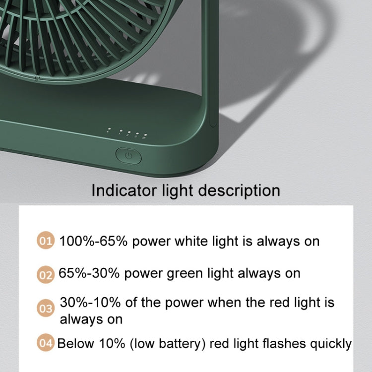 Ventilador portátil silencioso de escritorio mini recargable inalámbrico JisuLife FA19 de 4000 mAh