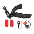 Soporte de montaje para cámara deportiva con bisagra integrada para casco de motocicleta TUYU, With 2 Stickers, With 4 Stickers