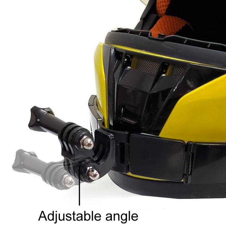 Soporte de montaje para cámara deportiva con bisagra integrada para casco de motocicleta TUYU, With 2 Stickers, With 4 Stickers