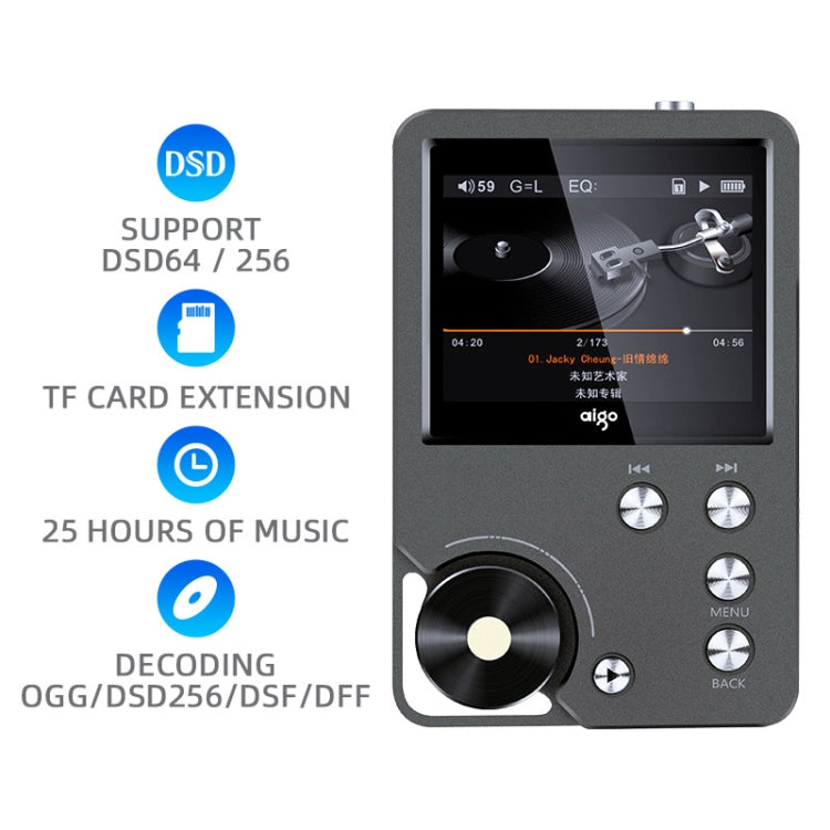 Reproductor de música HIFI sin pérdida DSD256 para deportes MP3, Without TF Card, With 64GB TF Card, With 128GB TF Card