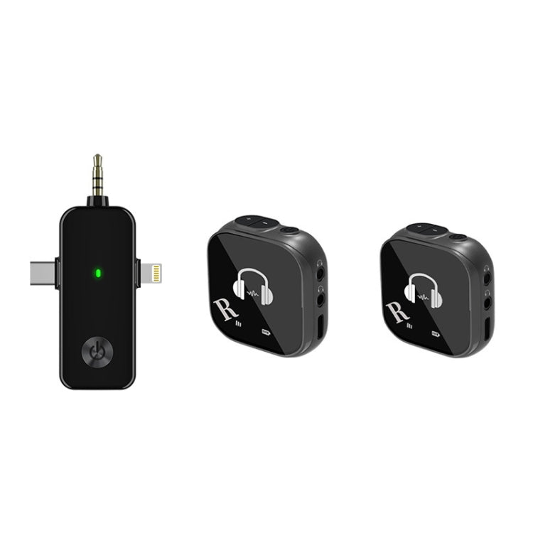 Sistema de monitorización intraauricular inalámbrico de 5,8 G compatible con monitorización con dos auriculares, One To One, One To Two, One To Four