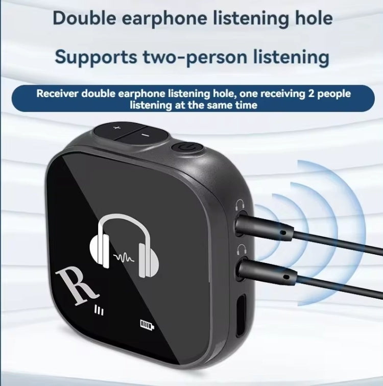 Sistema de monitorización intraauricular inalámbrico de 5,8 G compatible con monitorización con dos auriculares, One To One, One To Two, One To Four