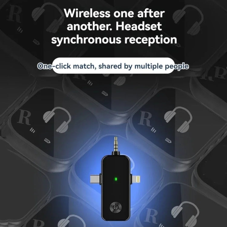 Sistema de monitorización intraauricular inalámbrico de 5,8 G compatible con monitorización con dos auriculares, One To One, One To Two, One To Four