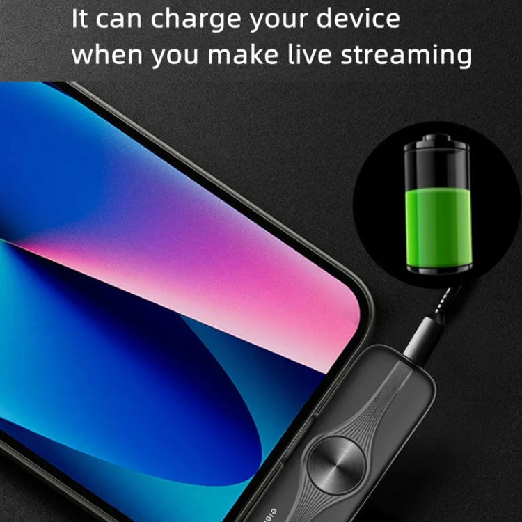 Micrófono de solapa inalámbrico con receptor de 3,5 mm y trípode con luz de relleno de 9 pulgadas para fotografía en vivo, Single Mic, Double Mic