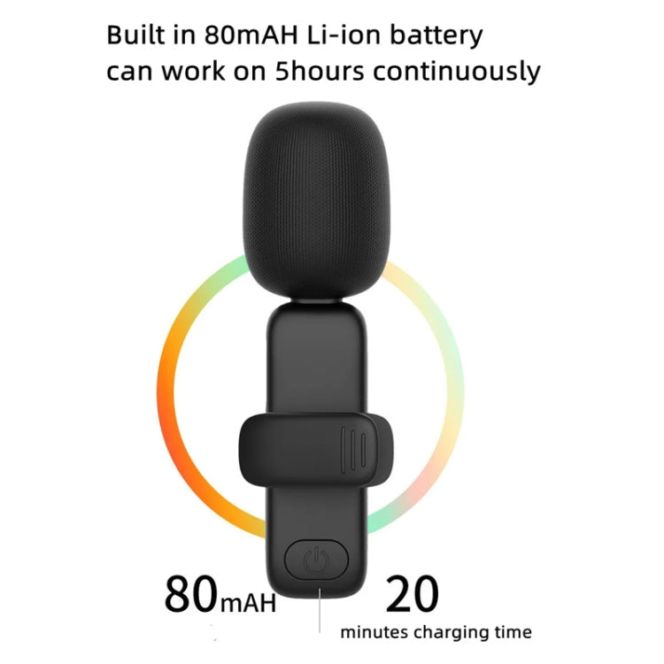 Micrófono de solapa inalámbrico con receptor de 3,5 mm y trípode con luz de relleno de 9 pulgadas para fotografía en vivo, Single Mic, Double Mic