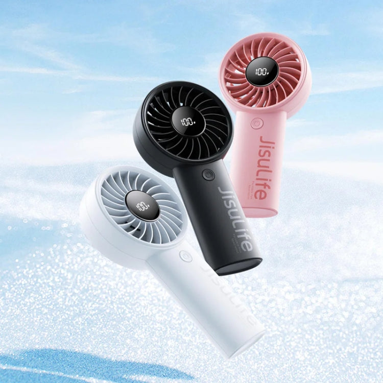 Ventilador portátil pequeño recargable JisuLife Life4, 3600mAh Gray, 3600mAh Black, 3600mAh Pink, 5000mAh Gray, 5000mAh Black, 5000mAh Pink