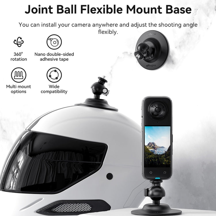 Soporte adhesivo flexible AMigisn para cámara de acción DJI / GoPro HERO / Insta360, 1/4 Inch, 3 Claws