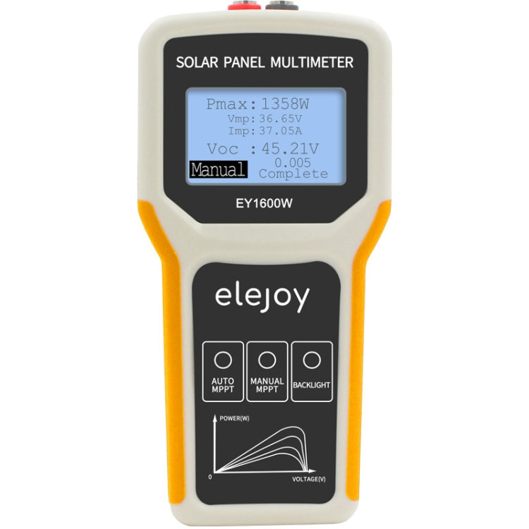 Multímetro para panel solar fotovoltaico MPPT de 1600 W de Elejoy, EY1600W