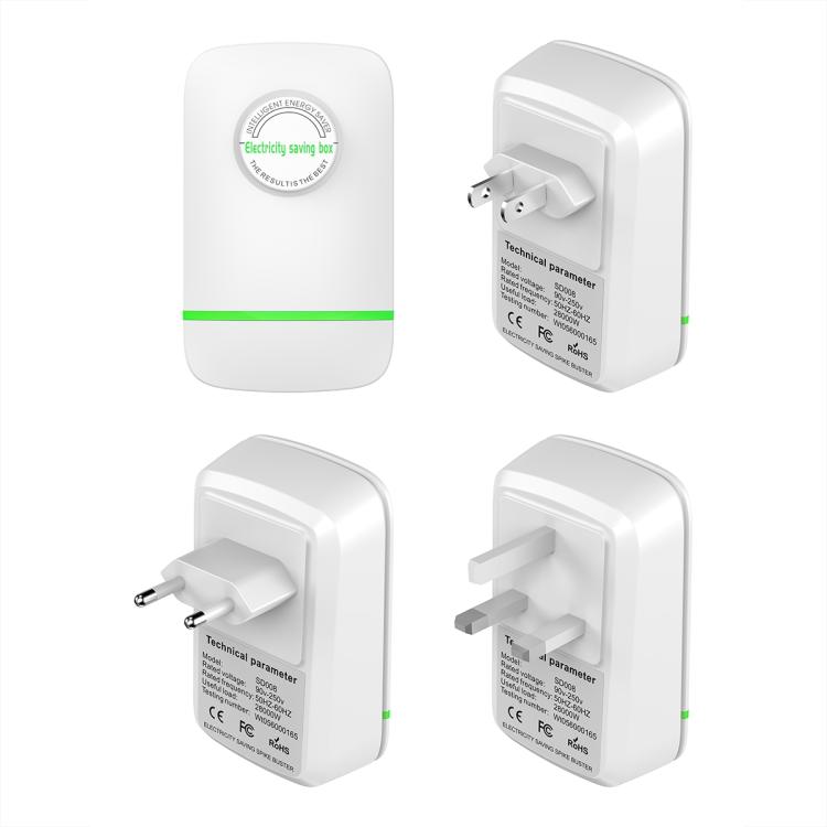 Caja de ahorro de energía portátil de seguridad SD008 para el hogar inteligente, EU Plug, US Plug, UK Plug, AU Plug
