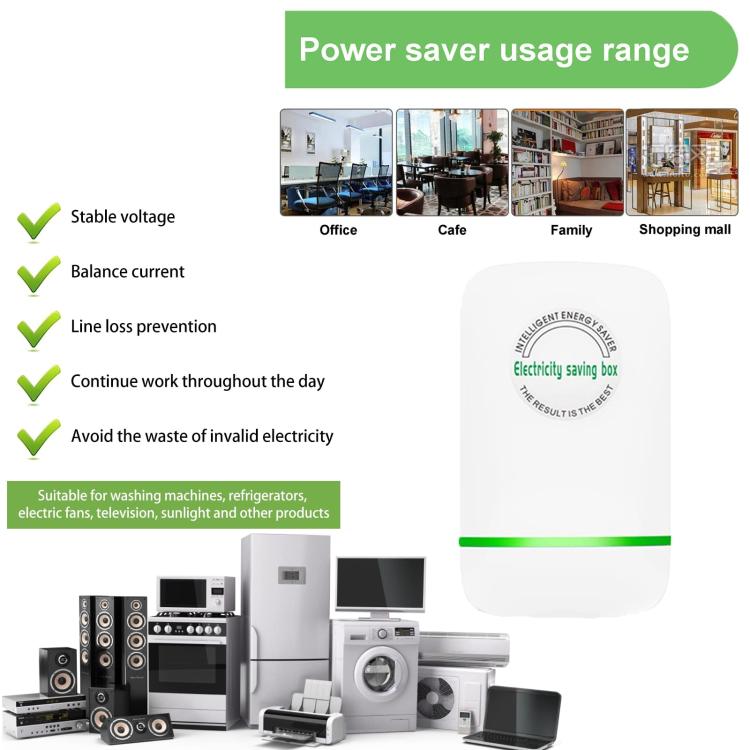 Caja de ahorro de energía portátil de seguridad SD008 para el hogar inteligente, EU Plug, US Plug, UK Plug, AU Plug
