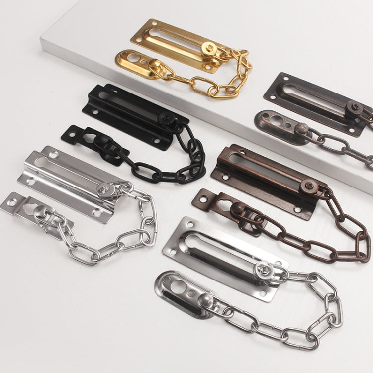 Cadena de seguridad para puerta, cerradura antirrobo para puerta de casa, pestillo para ventana, Square Black, Square Silver, Square Red Bronze, Round Gold, Round Bronze, Round Silver