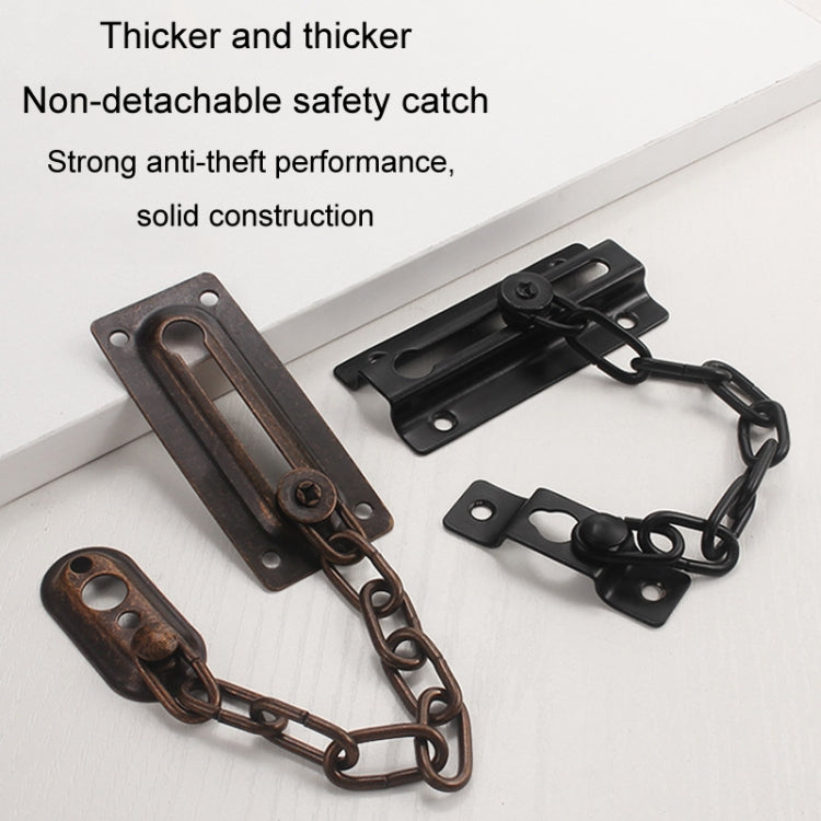 Cadena de seguridad para puerta, cerradura antirrobo para puerta de casa, pestillo para ventana, Square Black, Square Silver, Square Red Bronze, Round Gold, Round Bronze, Round Silver