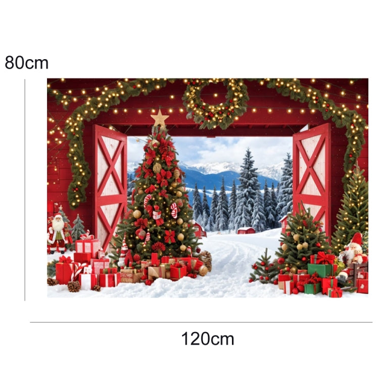 Cortina de fondo para fotografía con escena de nieve y corona navideña de 120 x 80 cm, 11421618, 11421670, 11421909, 11422035, 11422036, 11422037, 12805213, 12805214, 12805218