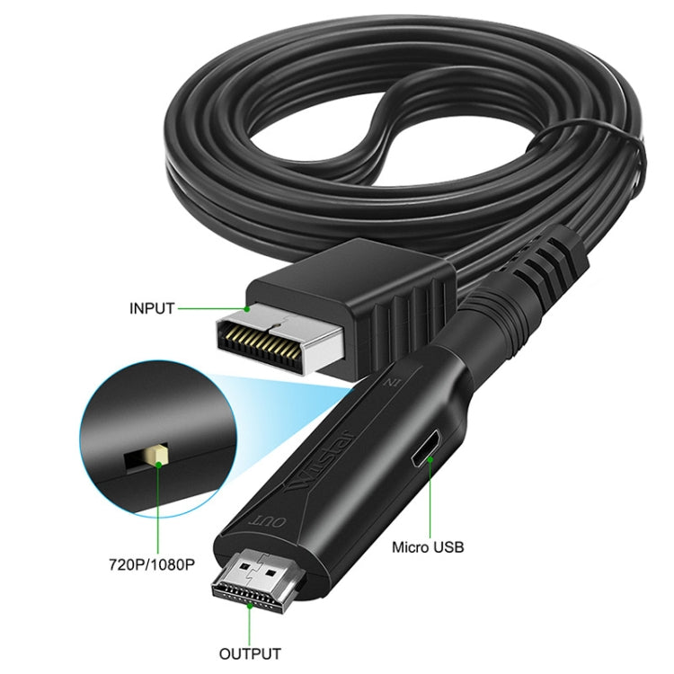 Cable adaptador convertidor de 1 m para Sony PS1 PS2 a HDMI, salida 720P/1080P, PS1 PS2 To HDMI
