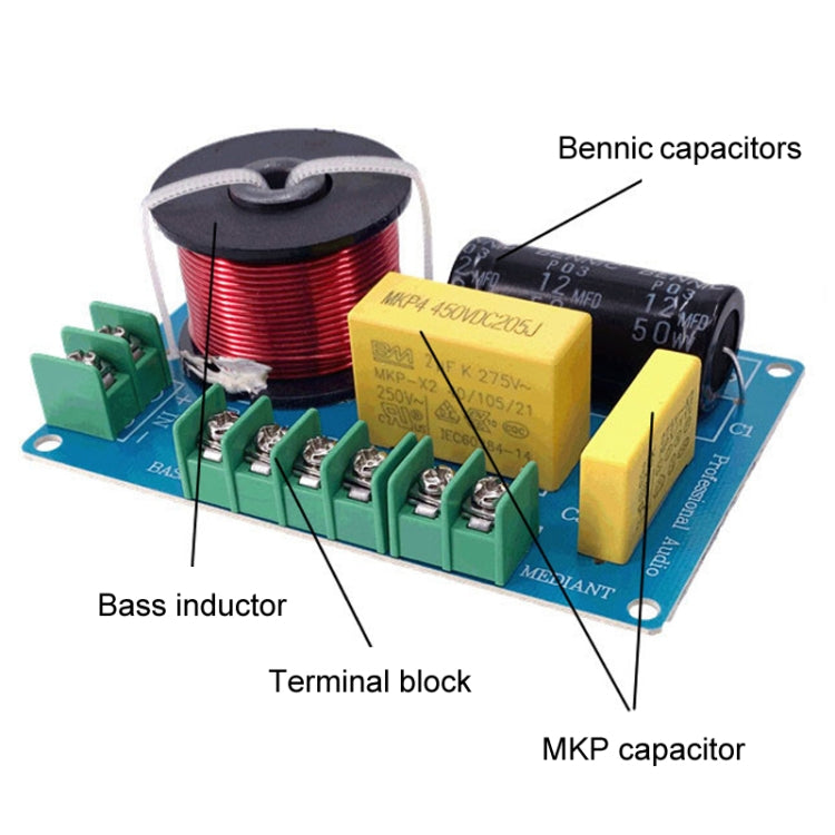 Divisor de altavoces para cine en casa con cruce de audio de 3 vías para frecuencias altas, medias y bajas PUV-W3, A Model, B Model, C Model, D Model
