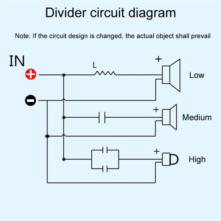 Divisor de altavoces para cine en casa con cruce de audio de 3 vías para frecuencias altas, medias y bajas PUV-W3, A Model, B Model, C Model, D Model