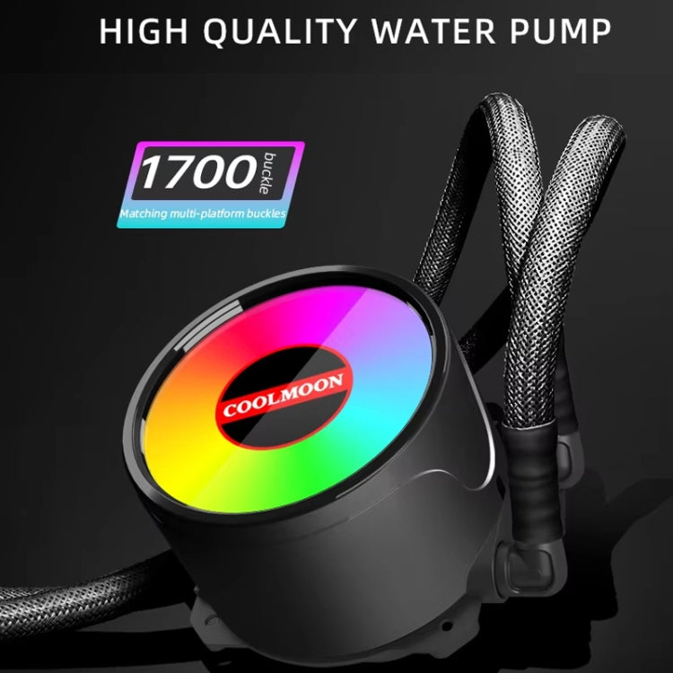 Disipador de calor para CPU multiplataforma integrado de una sola fila COOLMOON RGB120 5V ARGB, RGB120