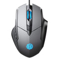 Ratón para juegos de computadora con iluminación, silencioso y con cable de 6 botones Inphic PW1H