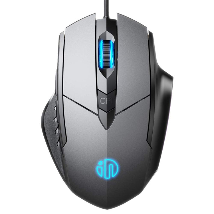 Ratón para juegos de computadora con iluminación, silencioso y con cable de 6 botones Inphic PW1H