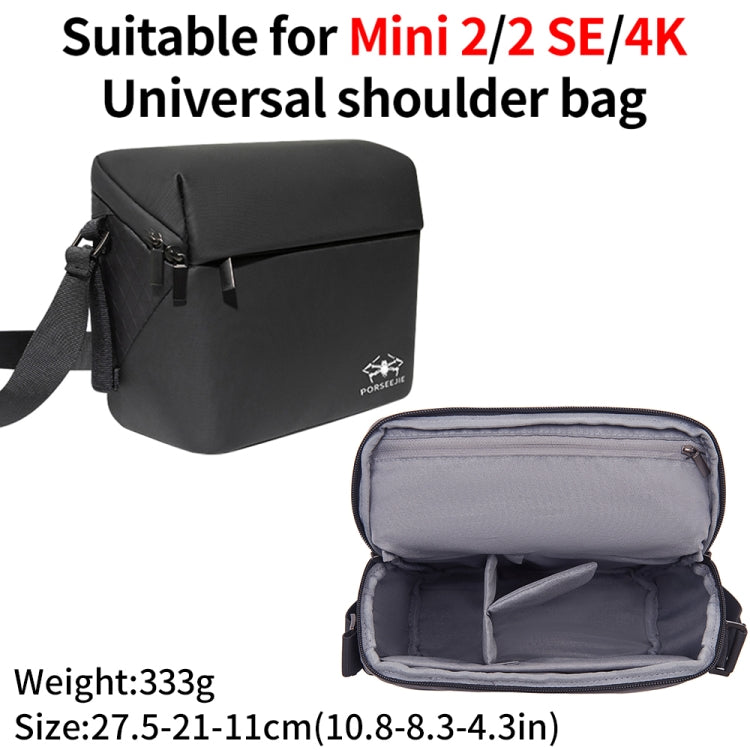 Bolso bandolera impermeable portátil para DJI Mini 4K / Mini 2 SE / Mini 2, Mini 4K  Black