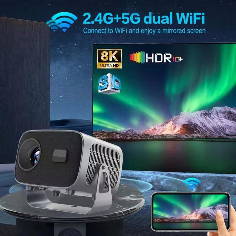 Proyector portátil inteligente Android 4K, US Plug, UK Plug, EU Plug, AU Plug