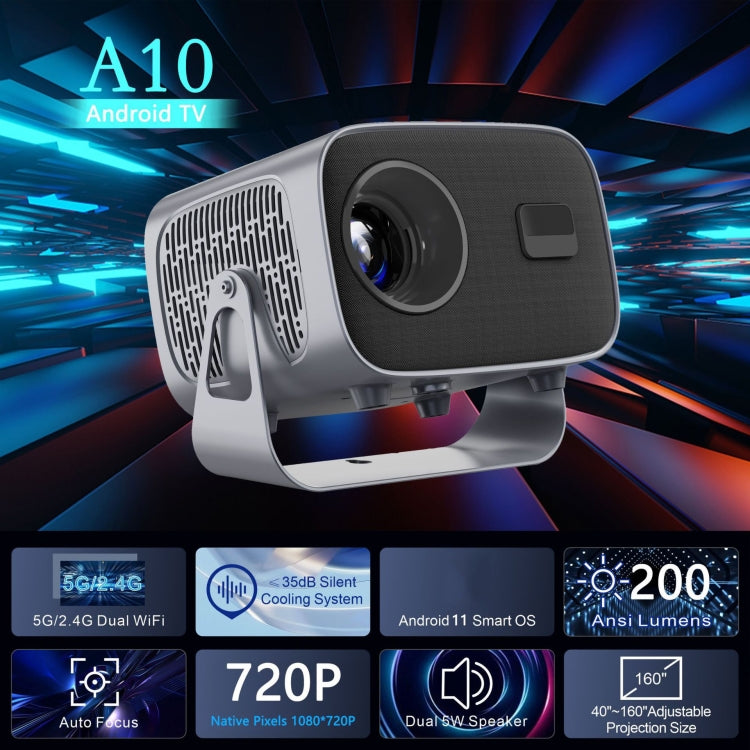 Proyector portátil inteligente Android 4K, US Plug, UK Plug, EU Plug, AU Plug
