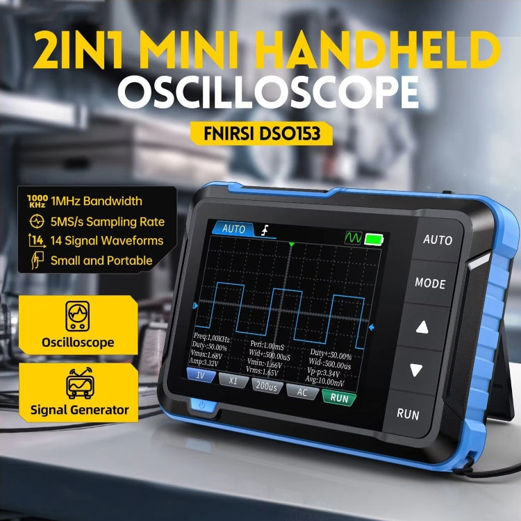 Generador de señales de osciloscopio digital portátil mini FNIRSI 2 en 1, Standard, Upgrade