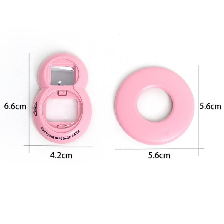 Juego de anillos auxiliares con filtro para selfies para Fuji Mini7+/SE