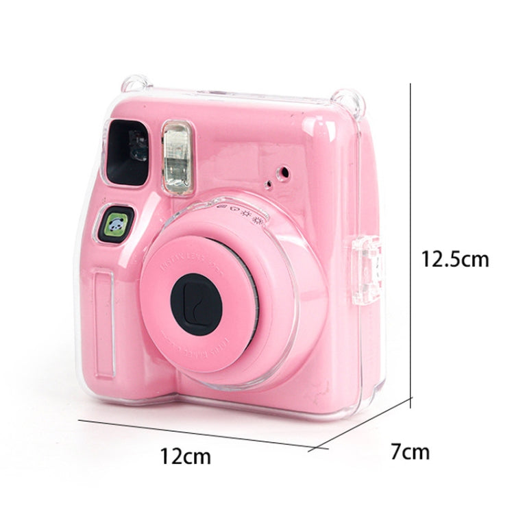 Estuche de cristal para fotografía Fuji Instax Mini SE, correa para el hombro, cuerda y juego de pegatinas