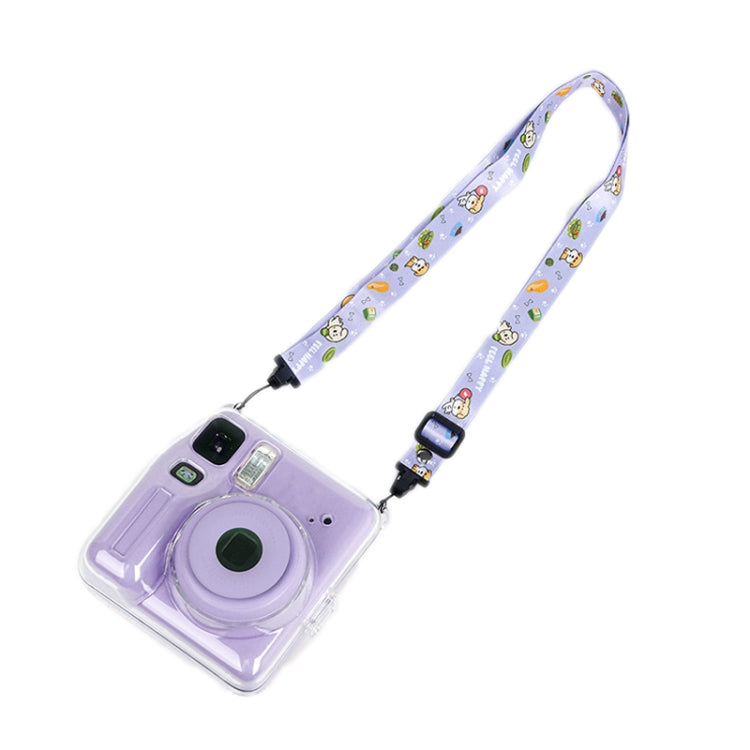 Estuche de cristal para fotografía Fuji Instax Mini SE, correa para el hombro, cuerda y juego de pegatinas