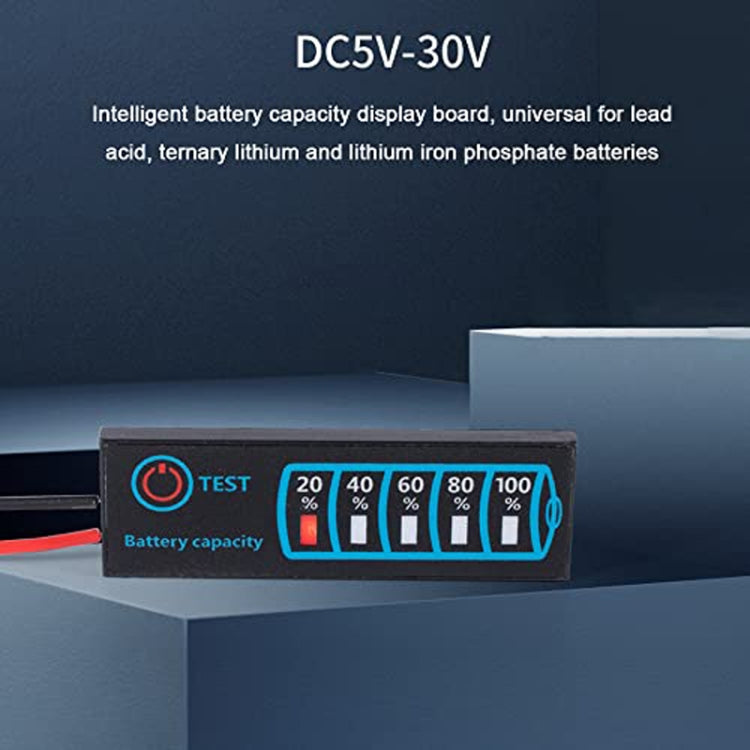 Tablero de visualización de voltaje y electricidad LED universal para batería de litio y plomo-ácido, Universal LED